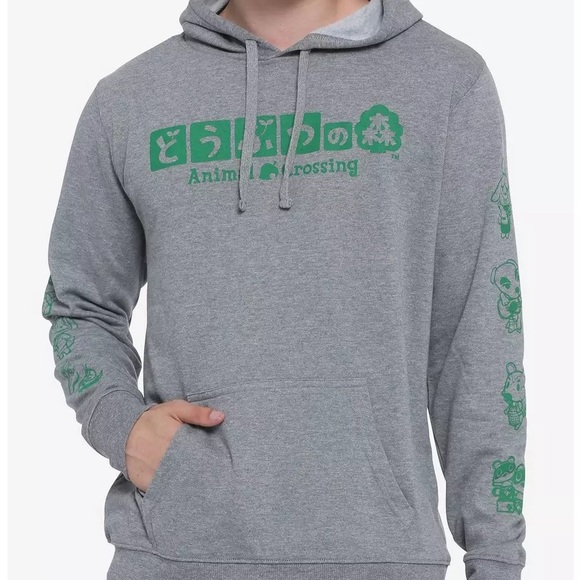 Animal Crossing ACNH Leaf Hoodie Hot Topic M Nook - Picture 1 of 9